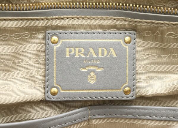 11810205 8 Prada Canapa Tote Bag 2WAY Denim Nube Gray