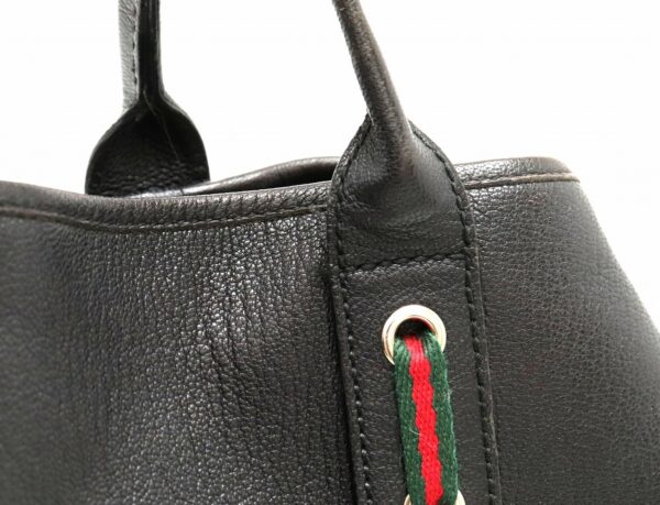 11810211 6 Gucci Princy Tote Bag Ribbon Shoulder Bag Leather Black