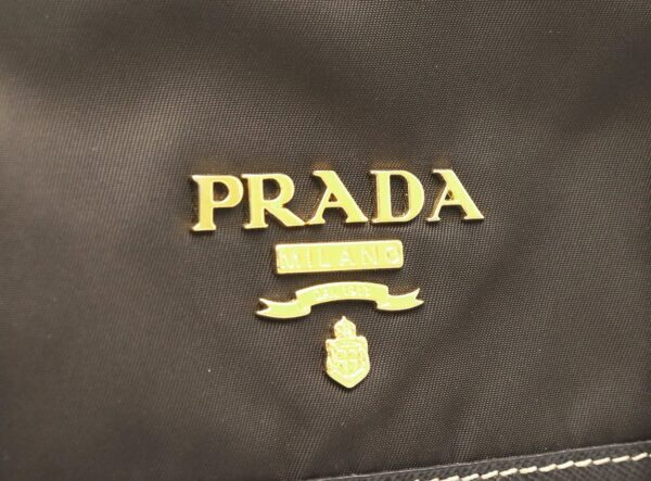 11810212 8 Prada Nylon Shoulder Bag Tessuto Saffiano Brown