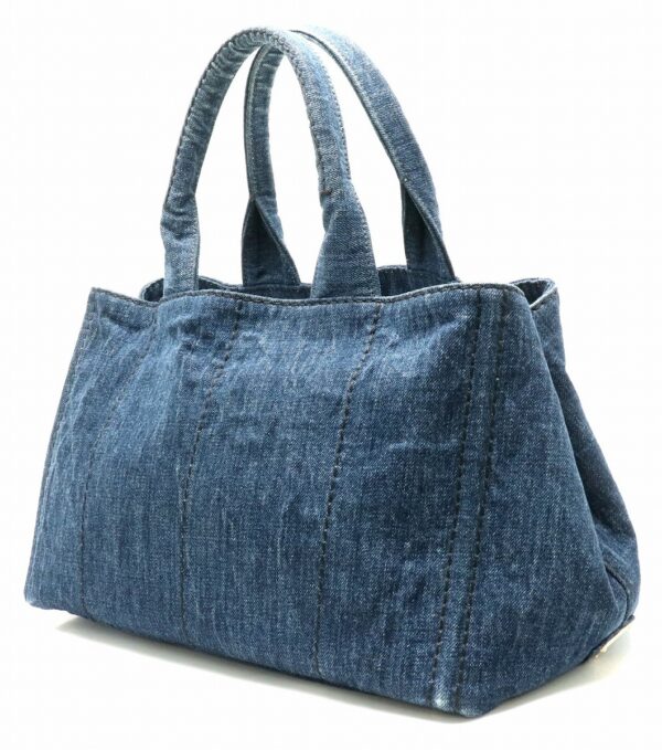 11810750 1 Prada Canapa Tote Bag Denim Avio Blue