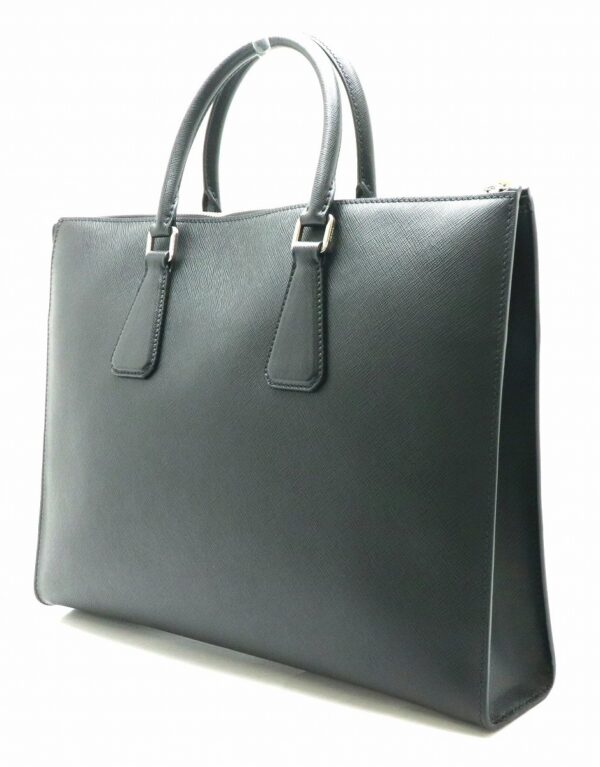 11830227 1 Prada Saffiano Leather Briefcase Document Bag Nero Black