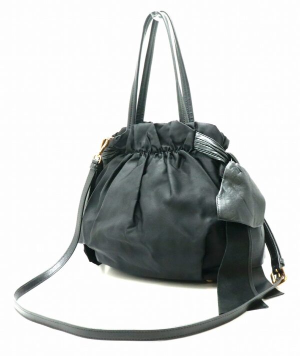 11830262 1 Prada Nylon Handbag 2WAY Side Black