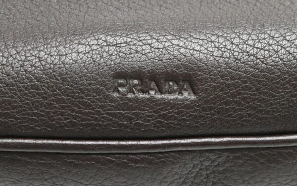 11830264 8 Prada Chain Shoulder Handbag Leather Black