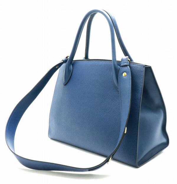 11830395 1 Prada 2WAY Shoulder Bag Saffiano Leather Bluette Navy