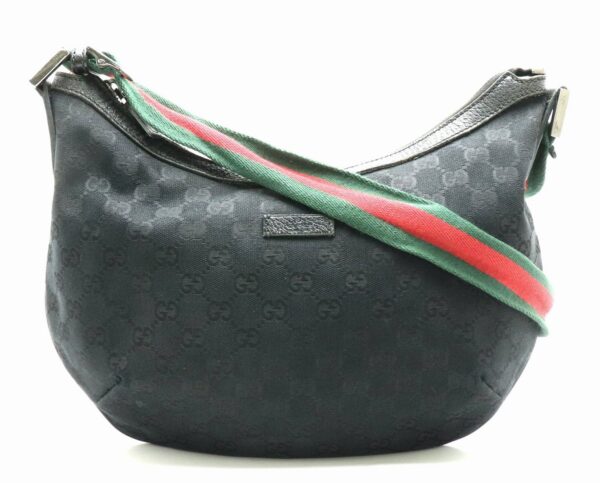 11831390 Gucci GG Sherry Line Shoulder Bag Diagonal Black