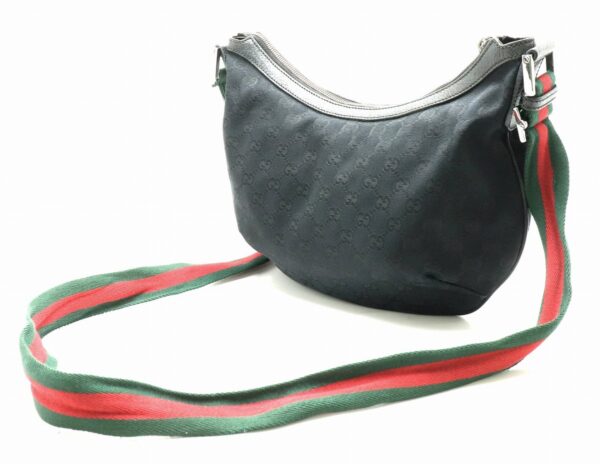 11831390 1 Gucci GG Sherry Line Shoulder Bag Diagonal Black