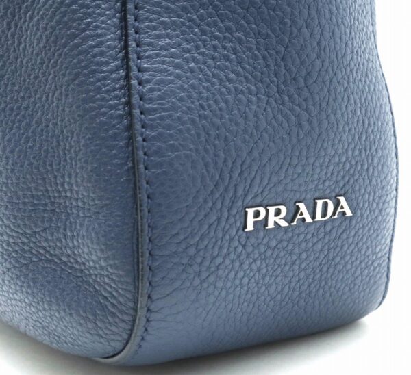 11831632 6 Prada Vit Daino Shoulder Bag Leather Bluette Blue