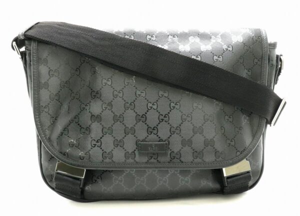 11831646 Gucci GG Implement Shoulder Bag Leather Black