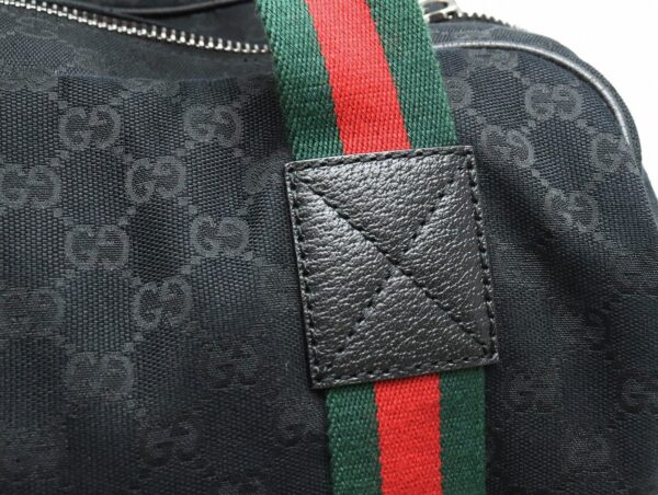 11840289 6 Gucci GG Sherry Line Bag 2WAY Black Leather