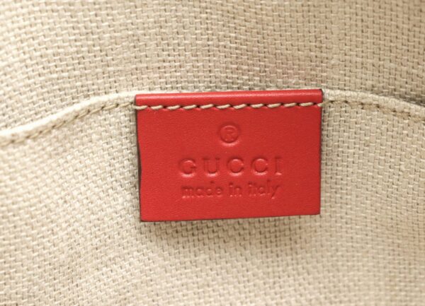 11840318 8 Gucci Webbing Bee Embroidery Pochette Shoulder Bag Red Navy