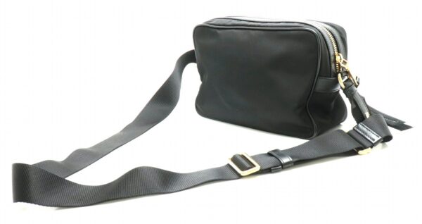 11840325 1 Prada Nylon Shoulder Bag Leather Nero Black