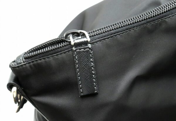 11840415 5 Prada Tote Bag 2WAY Crossbody Nylon Embossed Leather Black