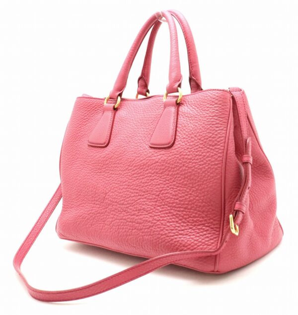 11840459 1 Prada Vit Daino 2WAY Shoulder Bag Leather Peonia Pink