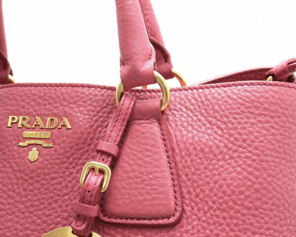 11840459 5 Prada Vit Daino 2WAY Shoulder Bag Leather Peonia Pink