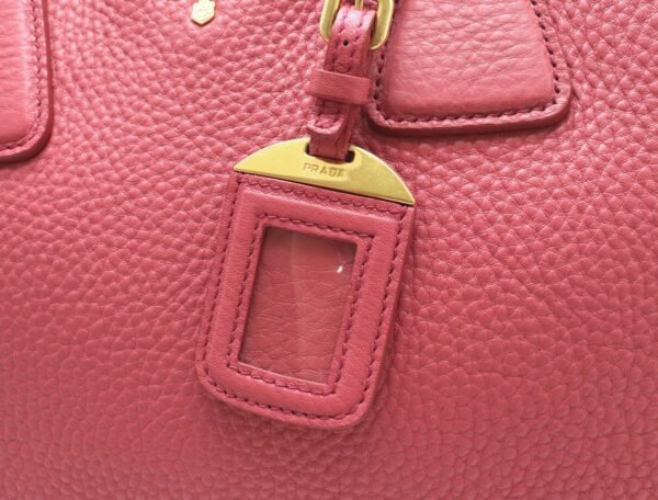 11840459 8 Prada Vit Daino 2WAY Shoulder Bag Leather Peonia Pink