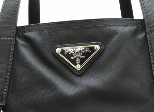 11840664 8 Prada Tote Bag Nylon Leather Nero Black