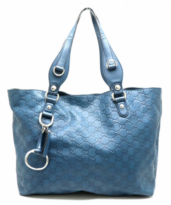 11840914 Gucci Guccisima Leather Tote Bag Blue