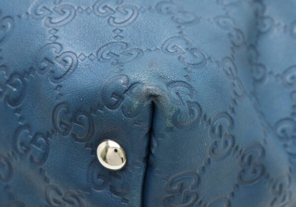 11840914 2 Gucci Guccisima Leather Tote Bag Blue