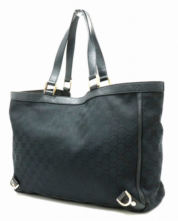 11841134 1 Gucci Abbey GG Tote Bag Black