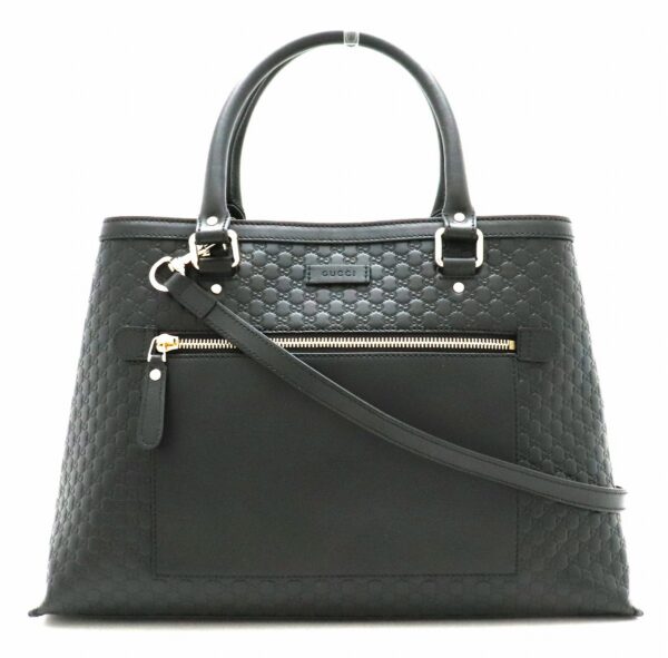 11841182 Gucci Micro Guccisima 2WAY Shoulder Bag Black