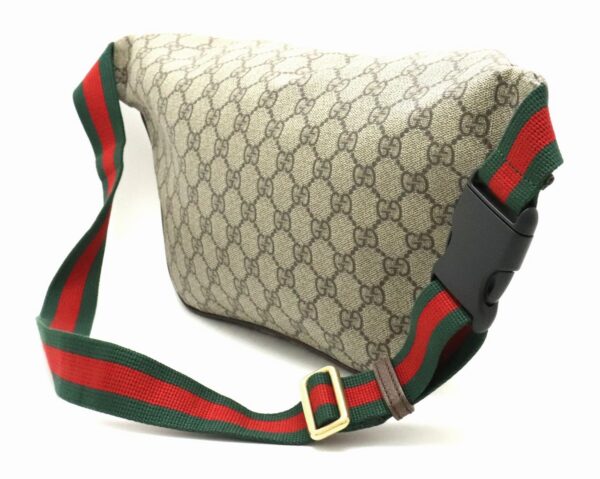 11850100 1 Gucci GG Supreme Courier Belt Bag Khaki