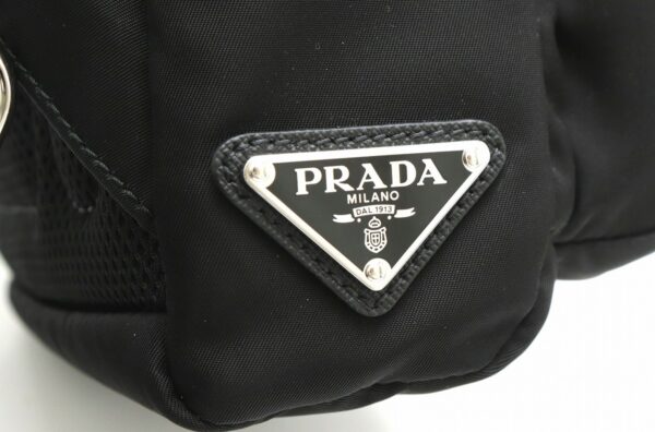 11850555 7 Prada Tessuto Montagn Body Bag Nylon Leather Nero Black