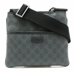 11850598 Gucci Soho Shoulder Bag Leather Black Brown