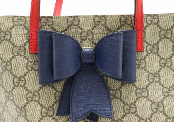 11850778 7 Gucci Line GG Supreme Ribbon Handbag Khaki