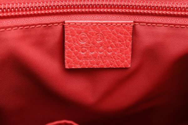 11850788 7 Gucci GG Nylon Shoulder Bag Leather Red