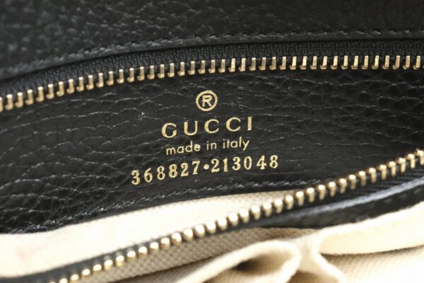 11850829 8 Gucci Swing Tote Bag Leather Black