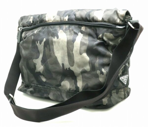 11851367 1 Prada Nylon Messenger Bag Camouflage Nylon Leather