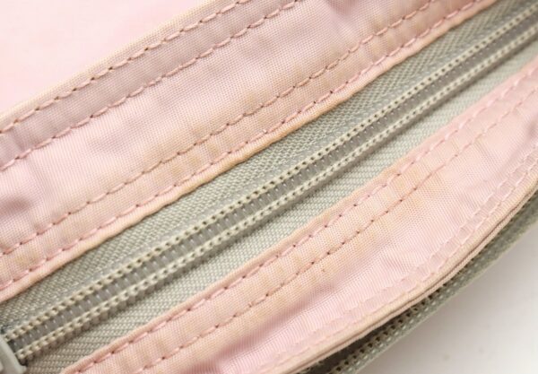 11851374 5 Prada Shoulder Bag Diagonal Nylon Pink Silver