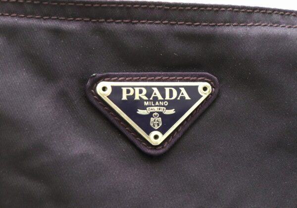 11851392 7 Prada Shoulder Bag Nylon Leather Navy Blue