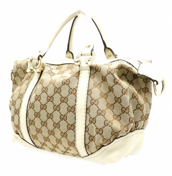 11860353 1 Gucci GG Handbag Leather Khaki