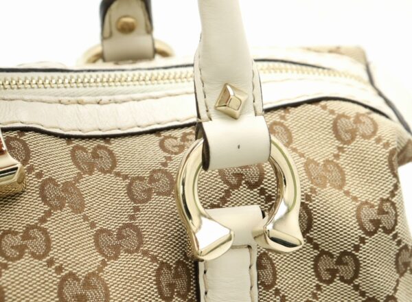 11860353 6 Gucci GG Handbag Leather Khaki