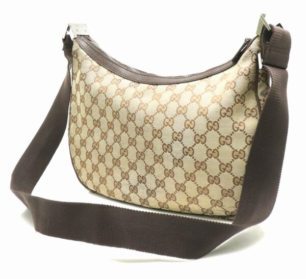 11860354 1 Gucci GG Shoulder Bag Leather Khaki