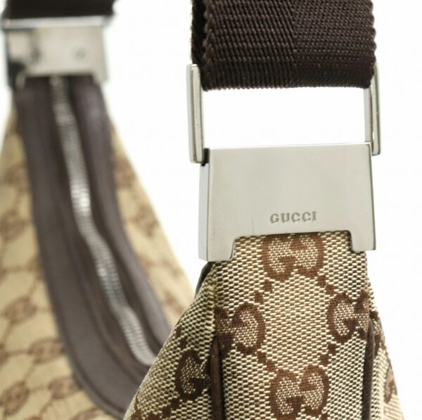 11860354 6 Gucci GG Shoulder Bag Leather Khaki