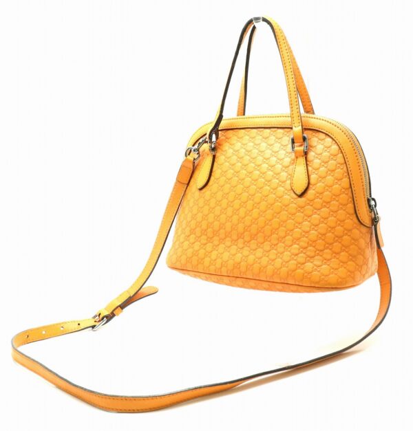 11860356 1 Gucci Micro Guccisima Handbag Leather Orange