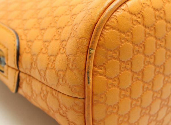 11860356 2 Gucci Micro Guccisima Handbag Leather Orange