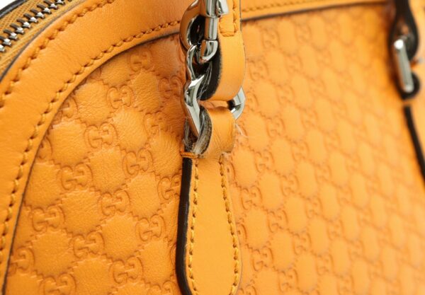 11860356 6 Gucci Micro Guccisima Handbag Leather Orange