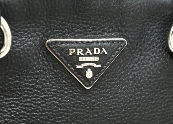 11860362 8 Prada Vit Daino 2WAY Shoulder Bag Leather Nero Black