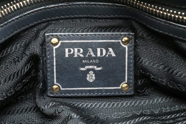 11860365 8 Prada 2WAY Shoulder Bag Leather Navy