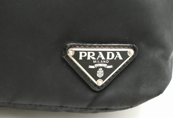 11860368 8 Prada Shoulder Bag Diagonal Nylon Leather Nero Black