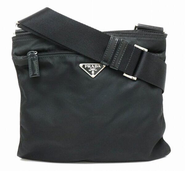 11860708 Prada Shoulder Bag Without Gusset Nylon Nero Black