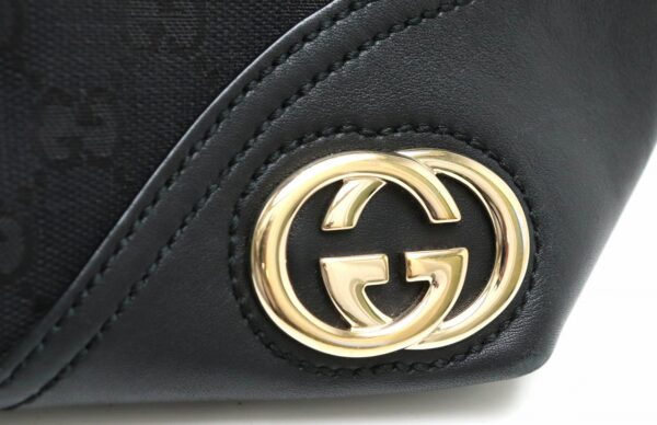 11861444 7 Gucci GG Tote Bag Shoulder Leather Black