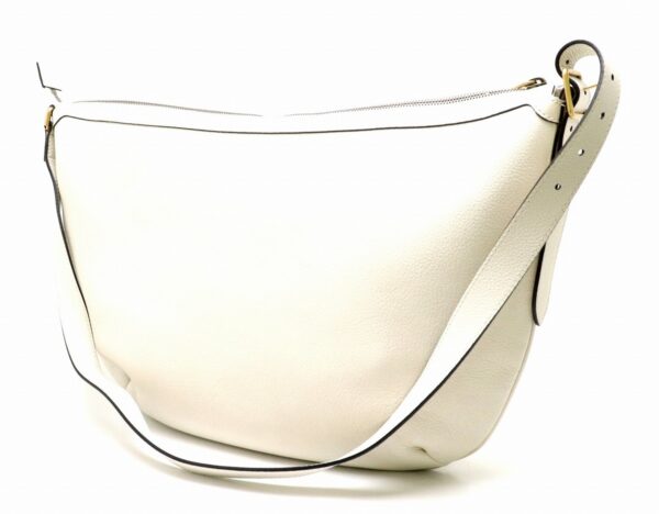 11870133 1 Gucci Print Half Moon Hobo Shoulder Bag Leather Ivory