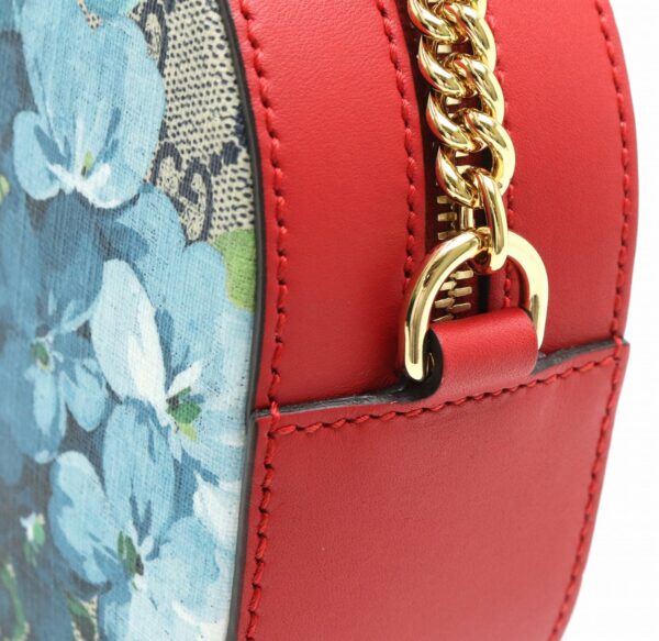 11870148 6 Gucci GG Blooms Chain Shoulder Bag Leather Red