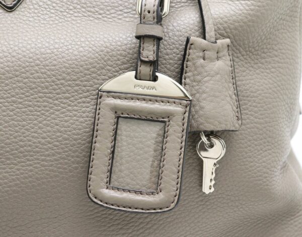 11870664 7 Prada 2WAY Shoulder Bag Soft Calf Leather Argilla Greige