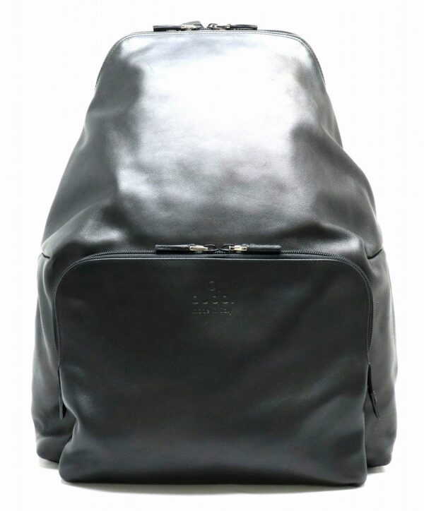 11870698 Gucci Rucksack Backpack Leather Black