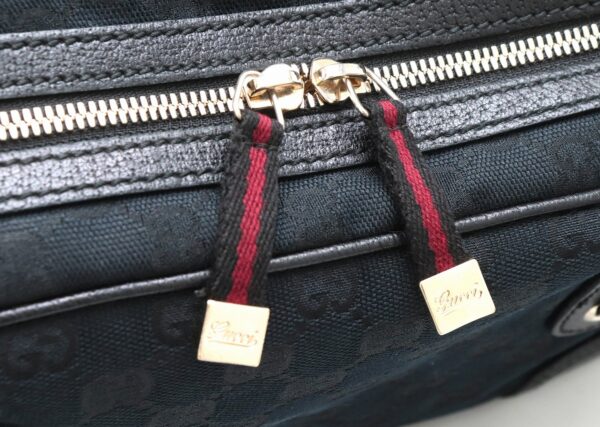 11870800 5 Gucci Princy GG Sherry Line Mini Bag Black Red